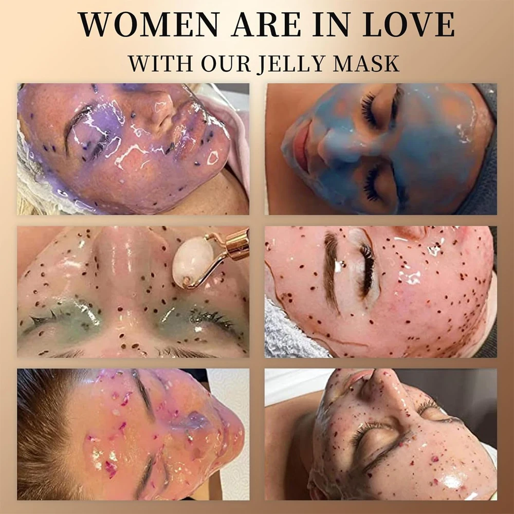 Custom Hydrating Moisturizing Spirulina Face Mud Mask Private Label Refreshing Deep Cleanse Water Soluble Collagen Face Mask