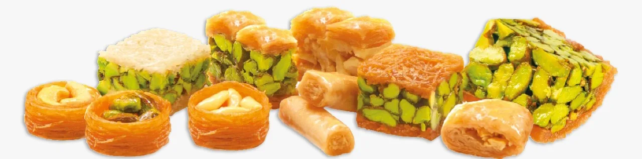 Al Sultan High Grade BAKLAWA Exquisite Assortment Arabic Sweets 350gm Wholesale Packaged in Box with Nut and Chocolate Flavor