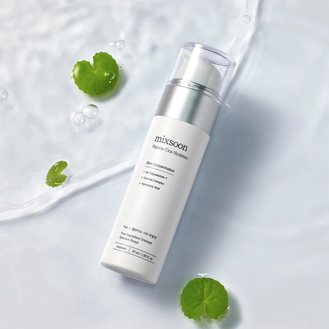 Mixsoon Peptide Cica Hyalshot 50ml Korean Skin Care Ampoule Serum Essence Hyaluronic Centella OEM ODM Private Label