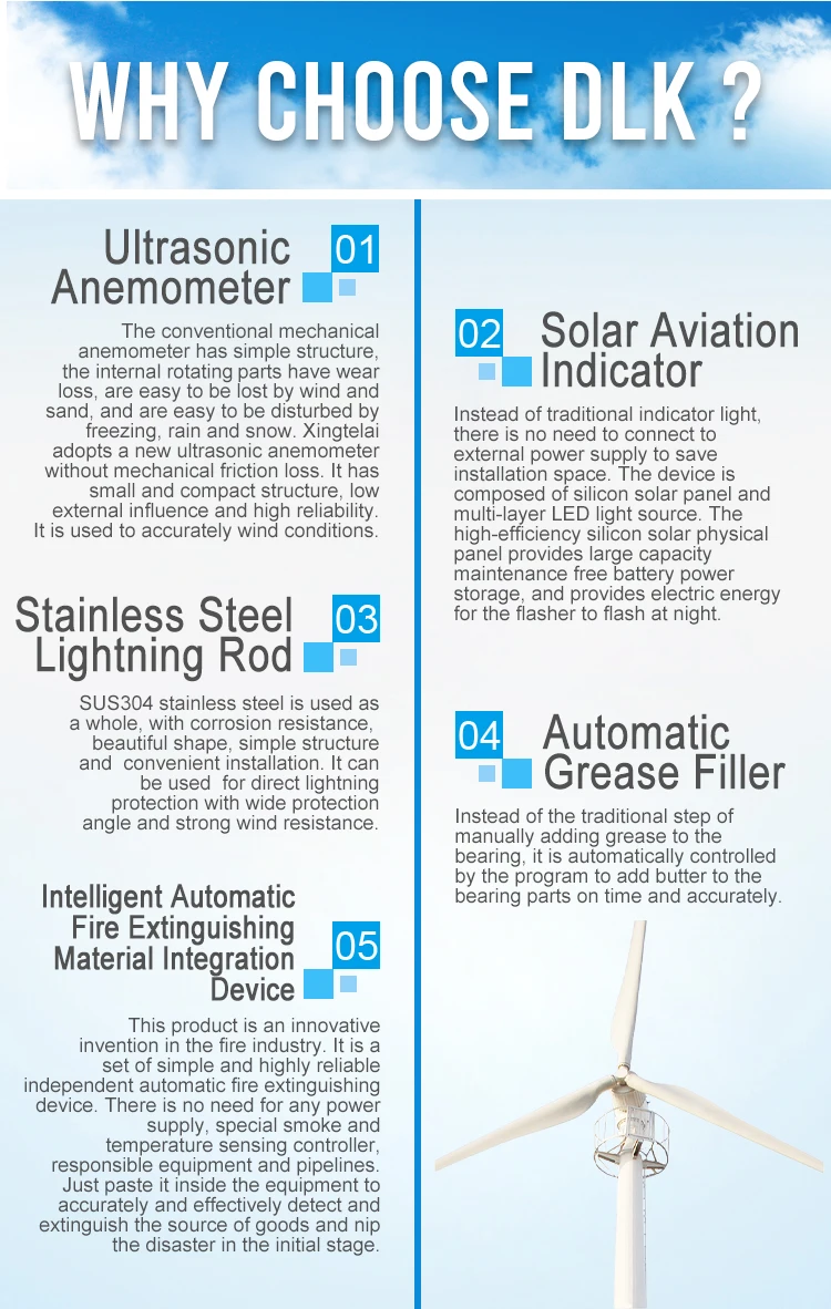 Hot 3 blades three phase AC strengthened ERP high quality alloy steel independent tower wind energy turbine