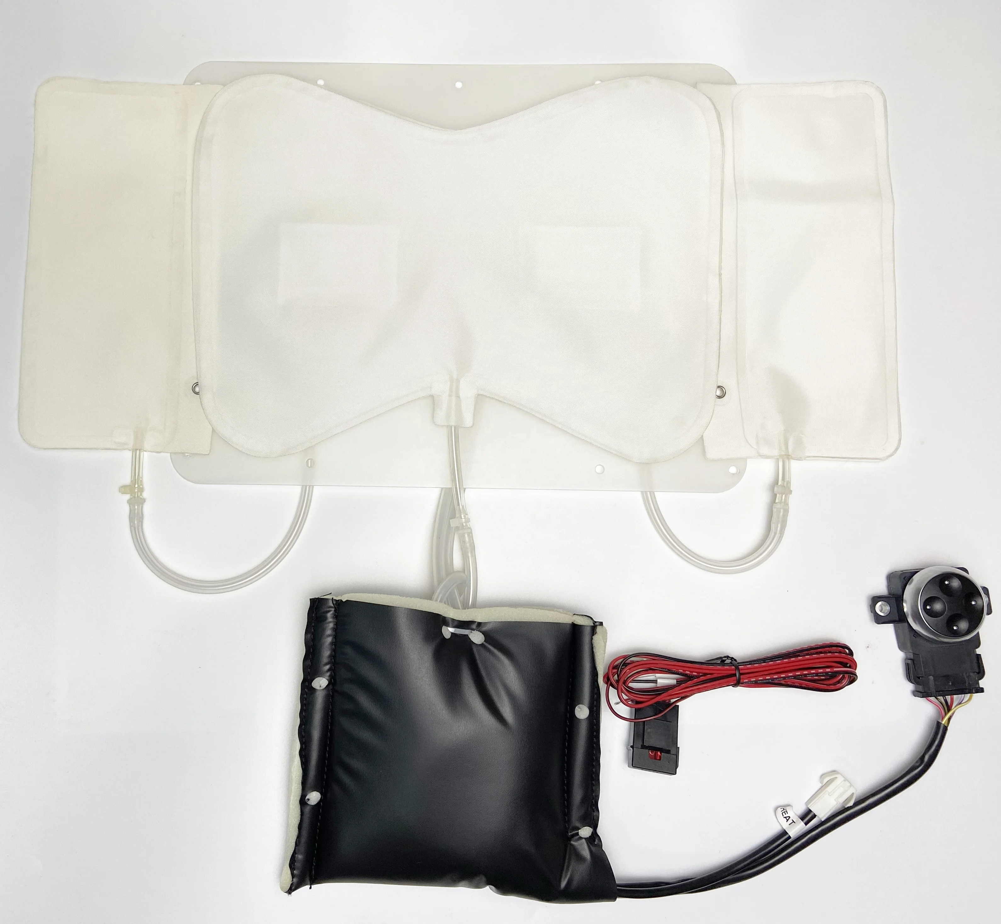 auto automotive embedded inflatable adjustable air pressure pads lumbar waist support seat universal module|car vehicle SUV BUS