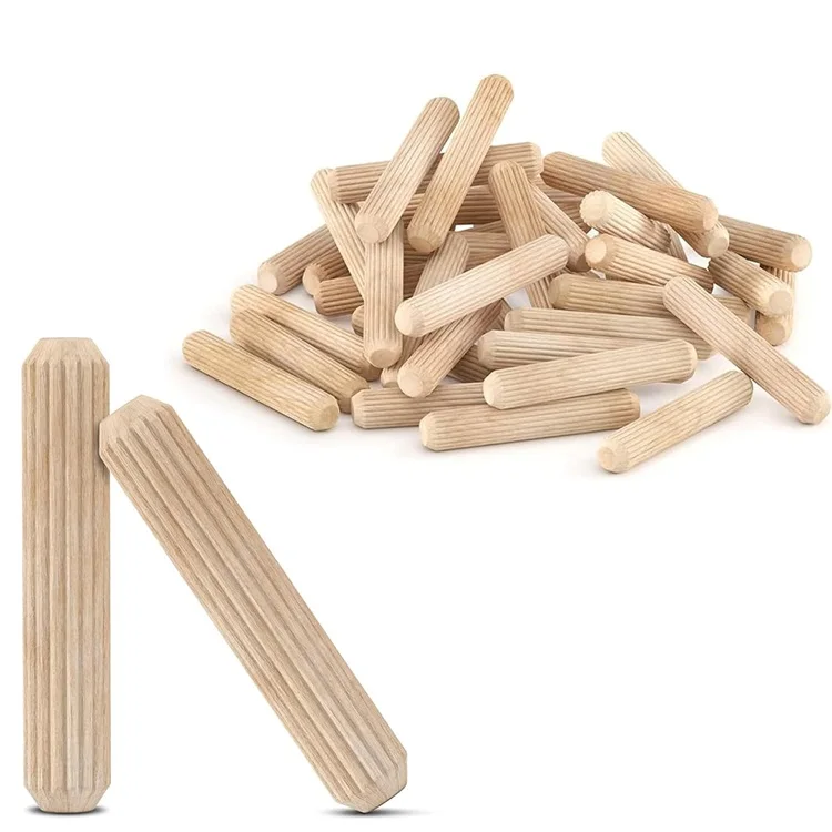 universal dowel 6 mm 8mm 10*20 wood dowel pin 10mm for Craft fluted dowel pins