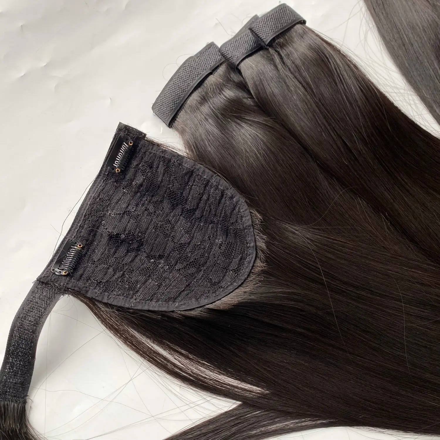 Premium quality Wholesale Price cheap 100% natural hair extension Pony Tail in hair virgin hair