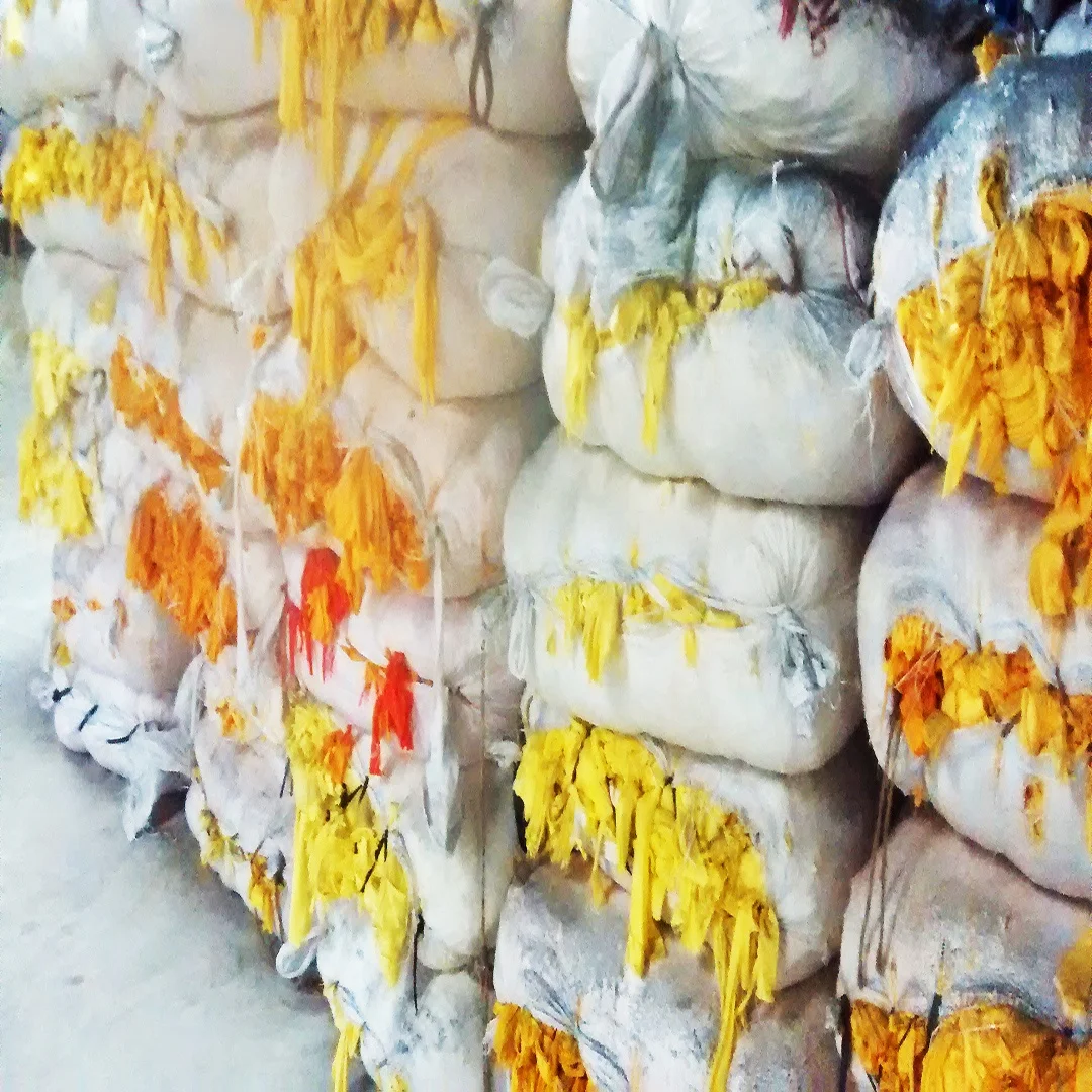 Высокое качество желтого ажурного трикотажа ткань отходов