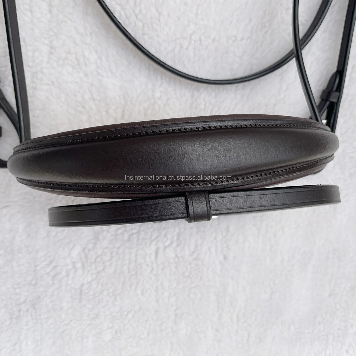 High Quality Anatomic Eventing Horse Bridle English Curve Noseband with Wave Crystal Brow-band for Horse Products