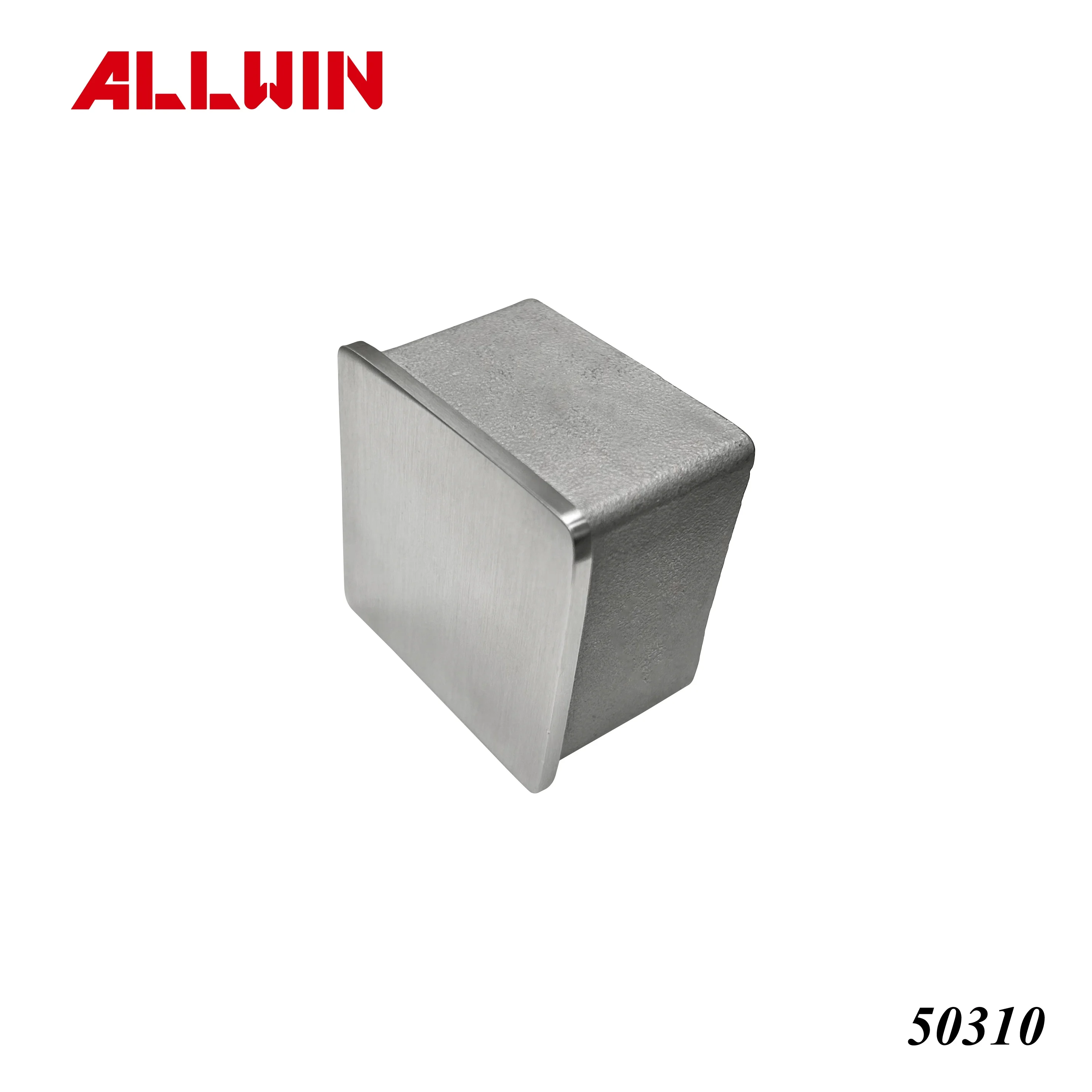 Hospital Stainless Steel 3 Way Square Tube Connectors 50mm for Railing Handrail Stair Pipe Fittings