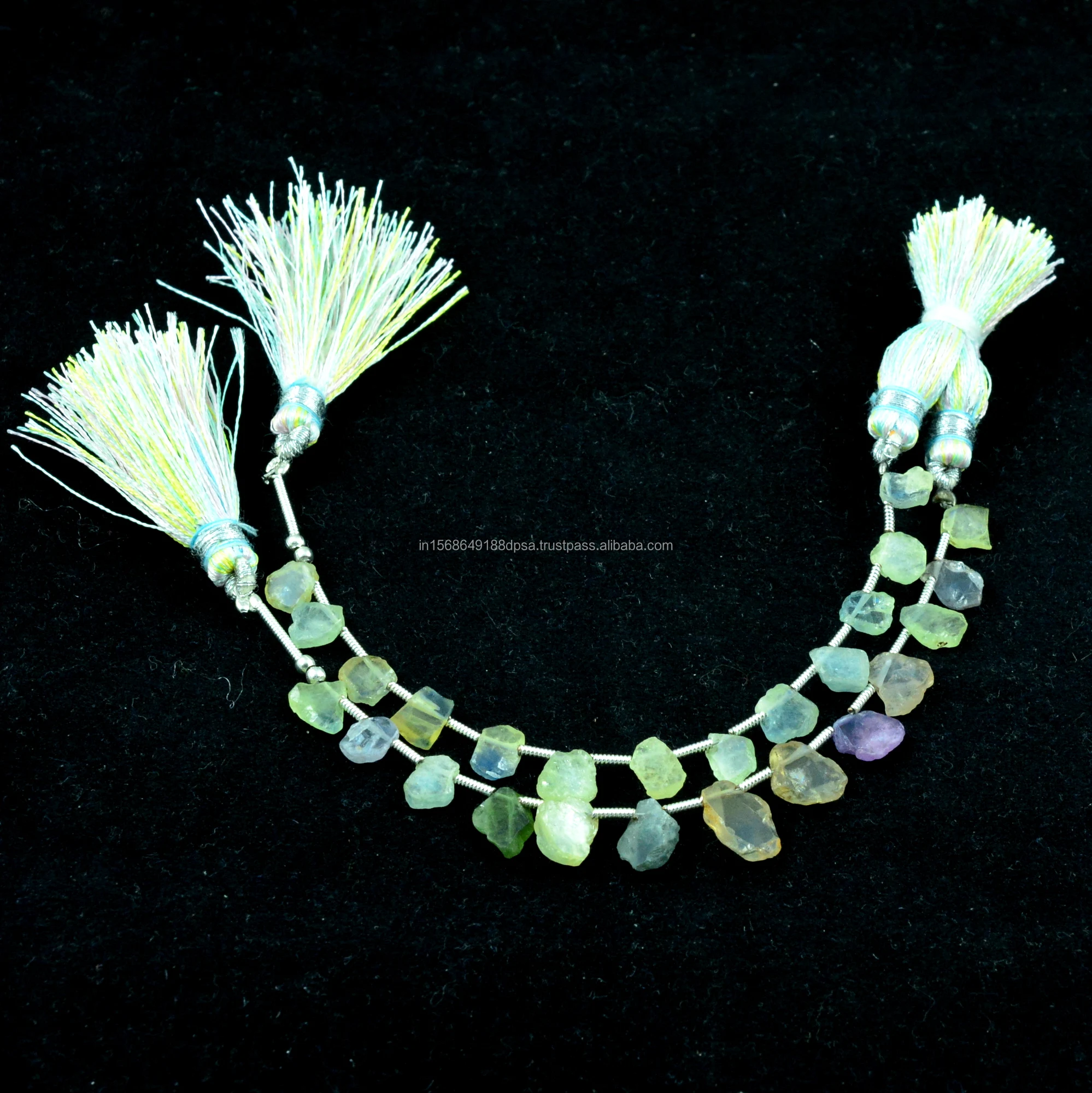 Top Quality Multi Sapphire Beads Slice Shape Beads For Jewelry Making Gemstone Polished Multi Color Crystal Natural Stone