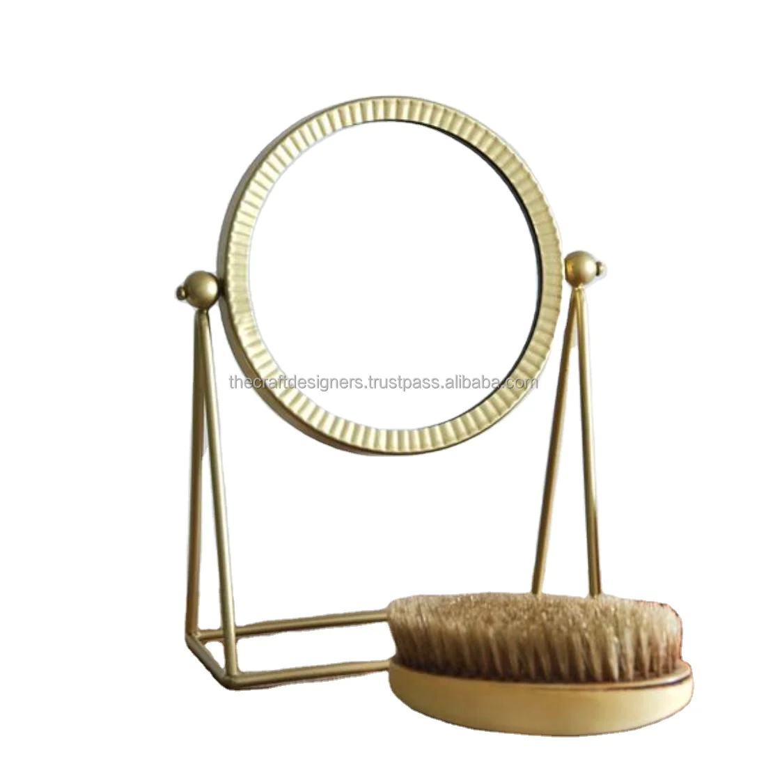 American Gold Adjustable Tabletop Vanity Mirror Best Sale Prices Ladies Makeup Cosmetic Use Online Supply Decorative Tabletop