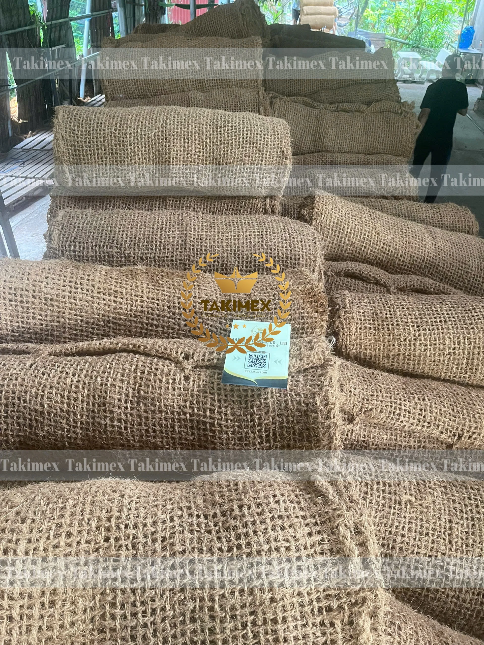 ARTISTICS COCONUT FIBER COIR SHADE SAIL - NATURAL COCONUT FIBER SHADE SAIL - SHADE SAIL FOR CAFES RESTAURANTS RESORT BEACH