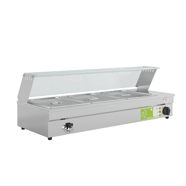 Commercial Catering Equipment Stainless Steel Counter-Top Display Electric Bain Marie Food Warmer