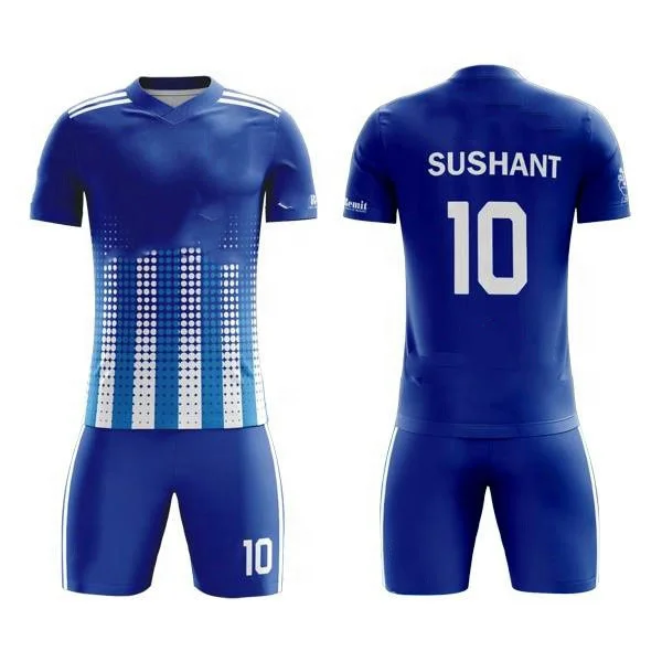 High Quality Sportswear Customized 100% Polyester Adults Soccer Jersey Club Football Uniform SU-0149