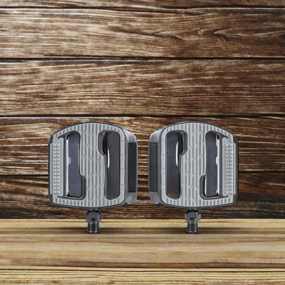 Bicycle Pedal Parts Flat PP Body with TPR Rubber Durable Bike Pedal