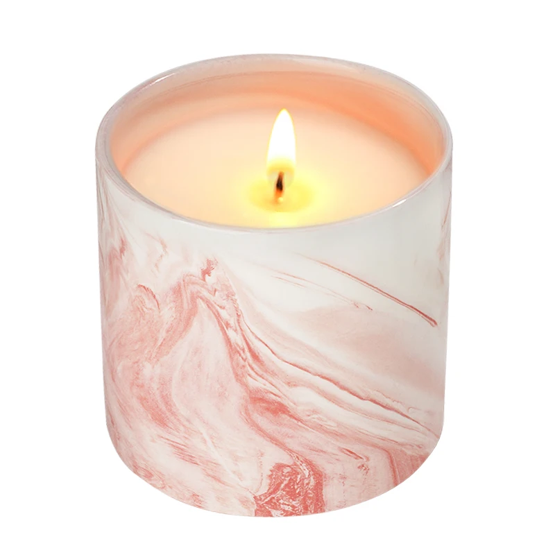 Set of 2 Luxury Ceramic Vessel Luxury Scented Candle Home Decoration Custom Handmade Soy Wax Candles