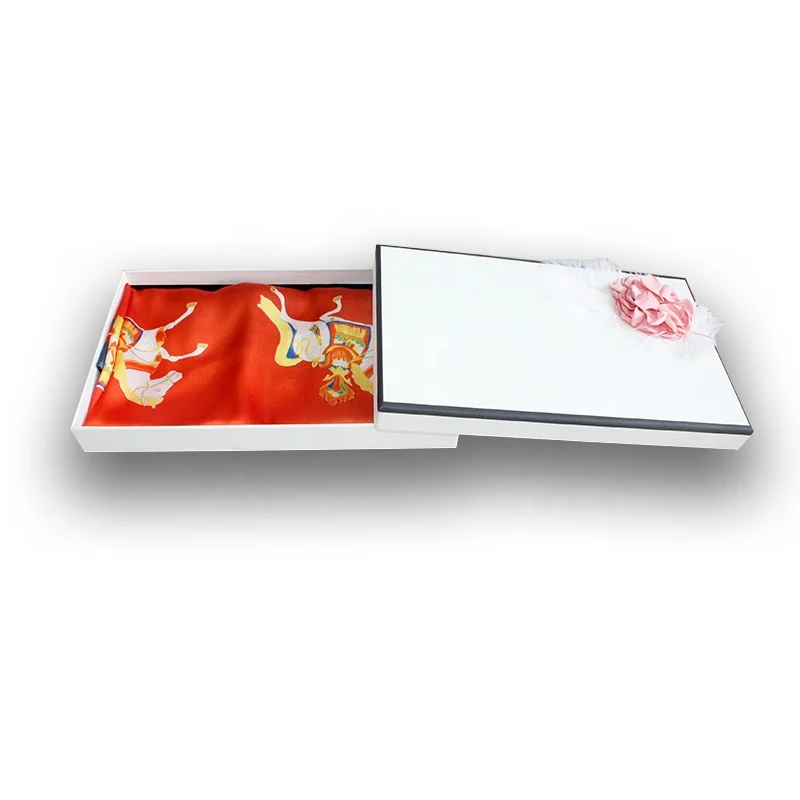 55*55 cm Promotion Custom Design 100% Mulberry Silk Scarf Silk Scarves Satin Scarf