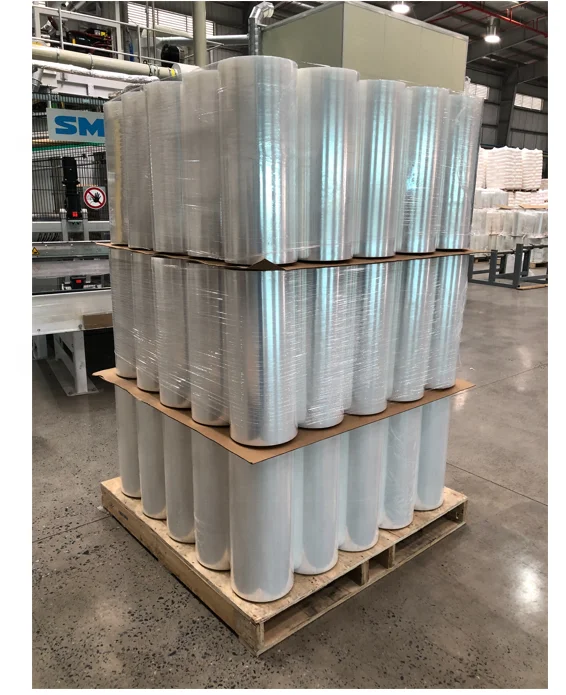 High quality plastic stretched winding film puncture resistance packing stretch wrap film 5-layer protect for packing