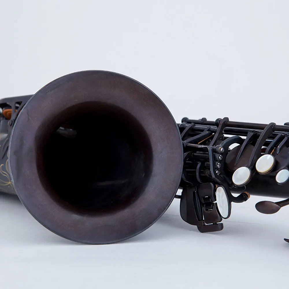 Taiwan Black Alto Saxophone Big Bell Saxophone
