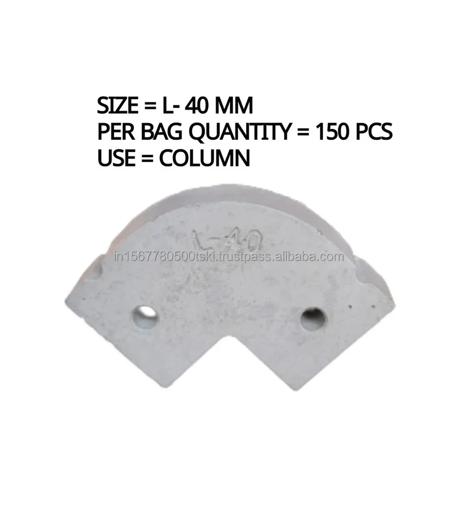 Concrete Cover Block L 40mm  Concrete Rebar Spacer