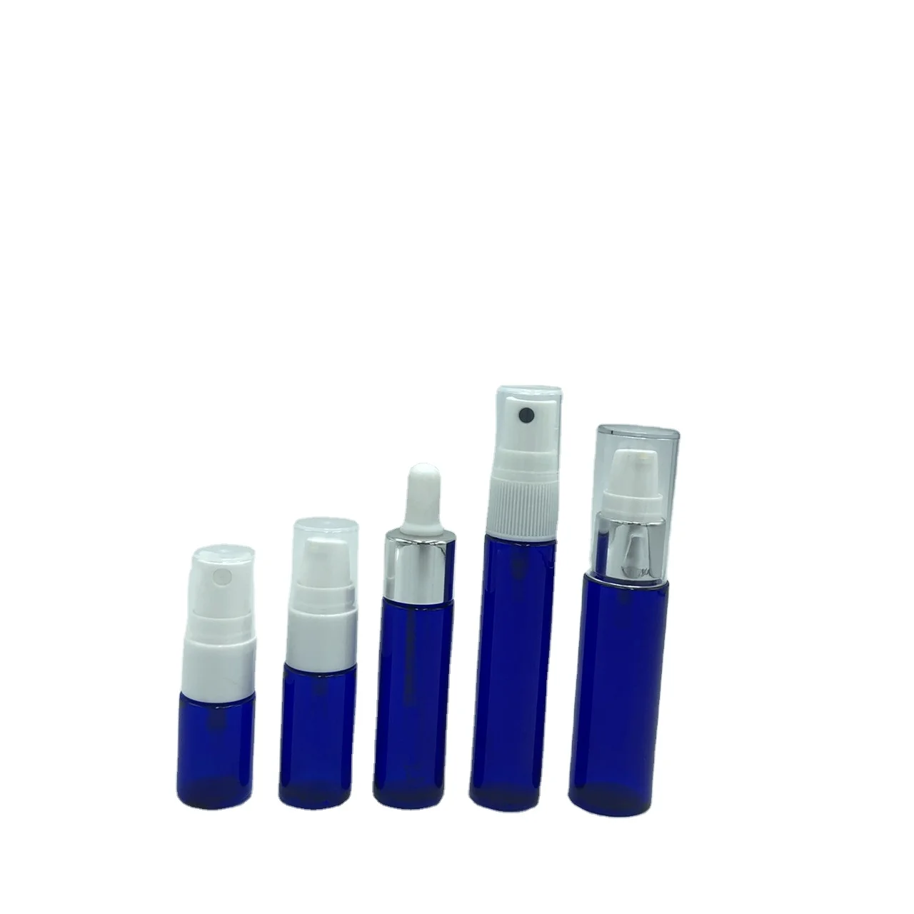 PETG pump sprayer bottle Plastic blue essence Bottle
