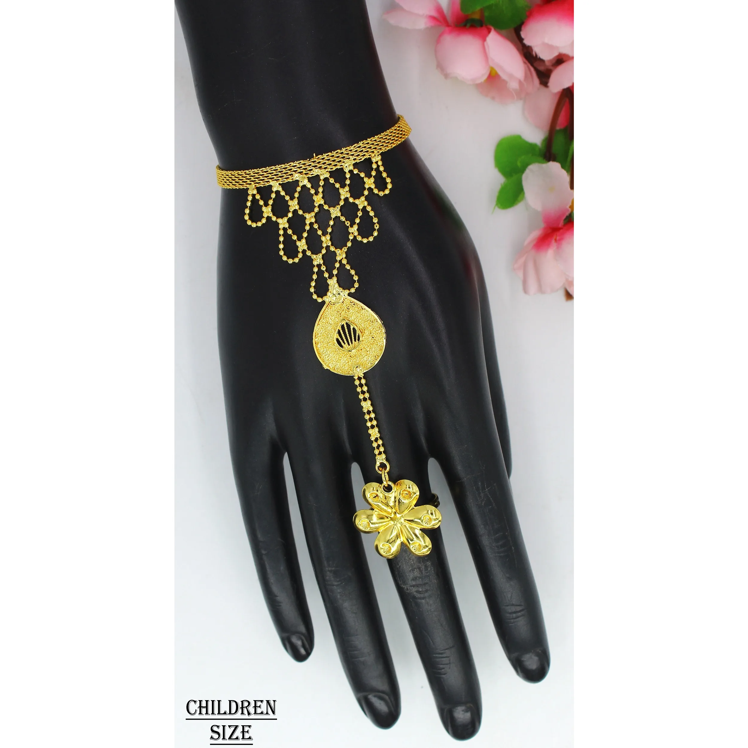 bracelet Jewelry  wholesale price women baby jewellery dubai indian gold plated kids brass material dubai jewelry indian