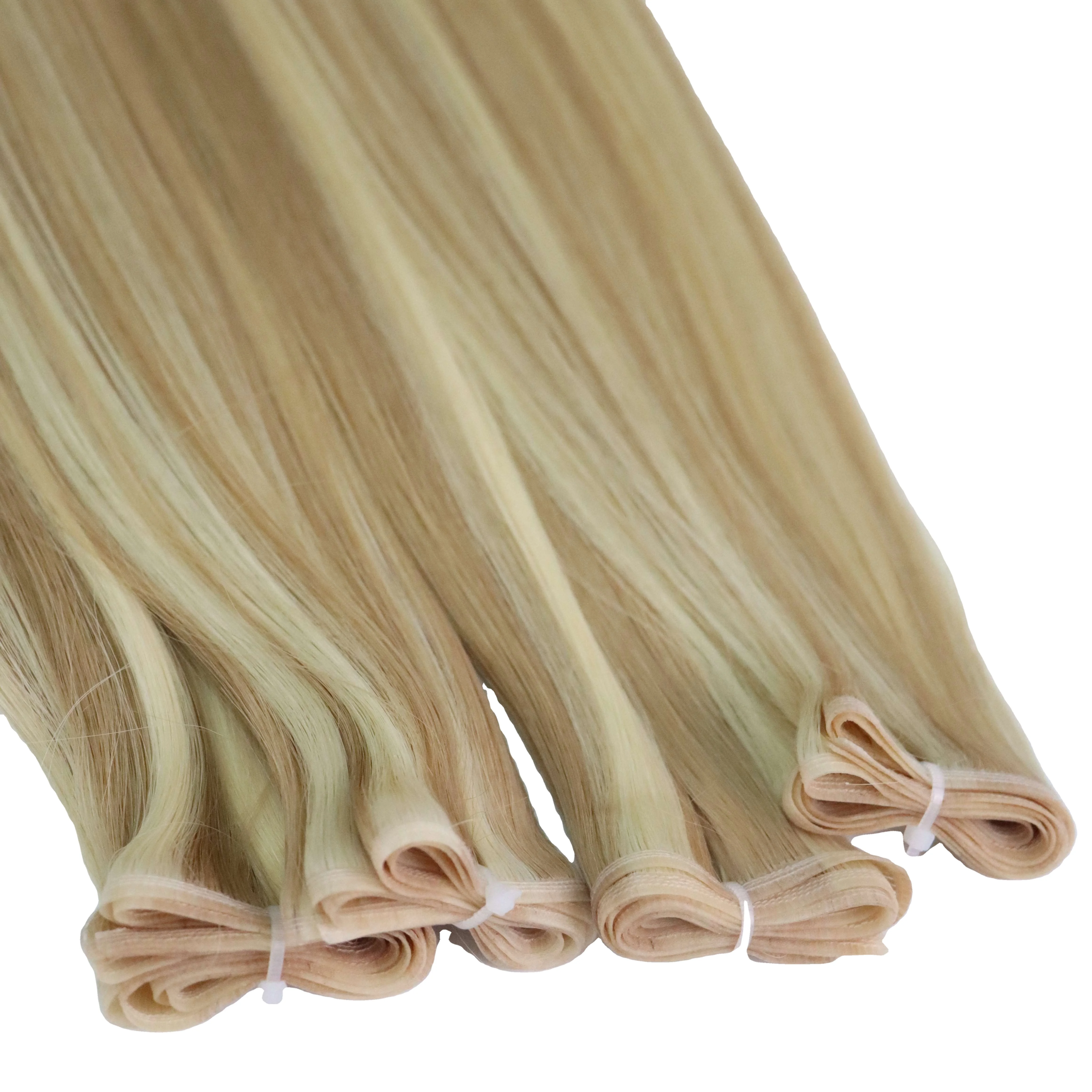 Wholesale Vietnamese human hair extensions remy hair genius weft human hair extension customized colors and lengths
