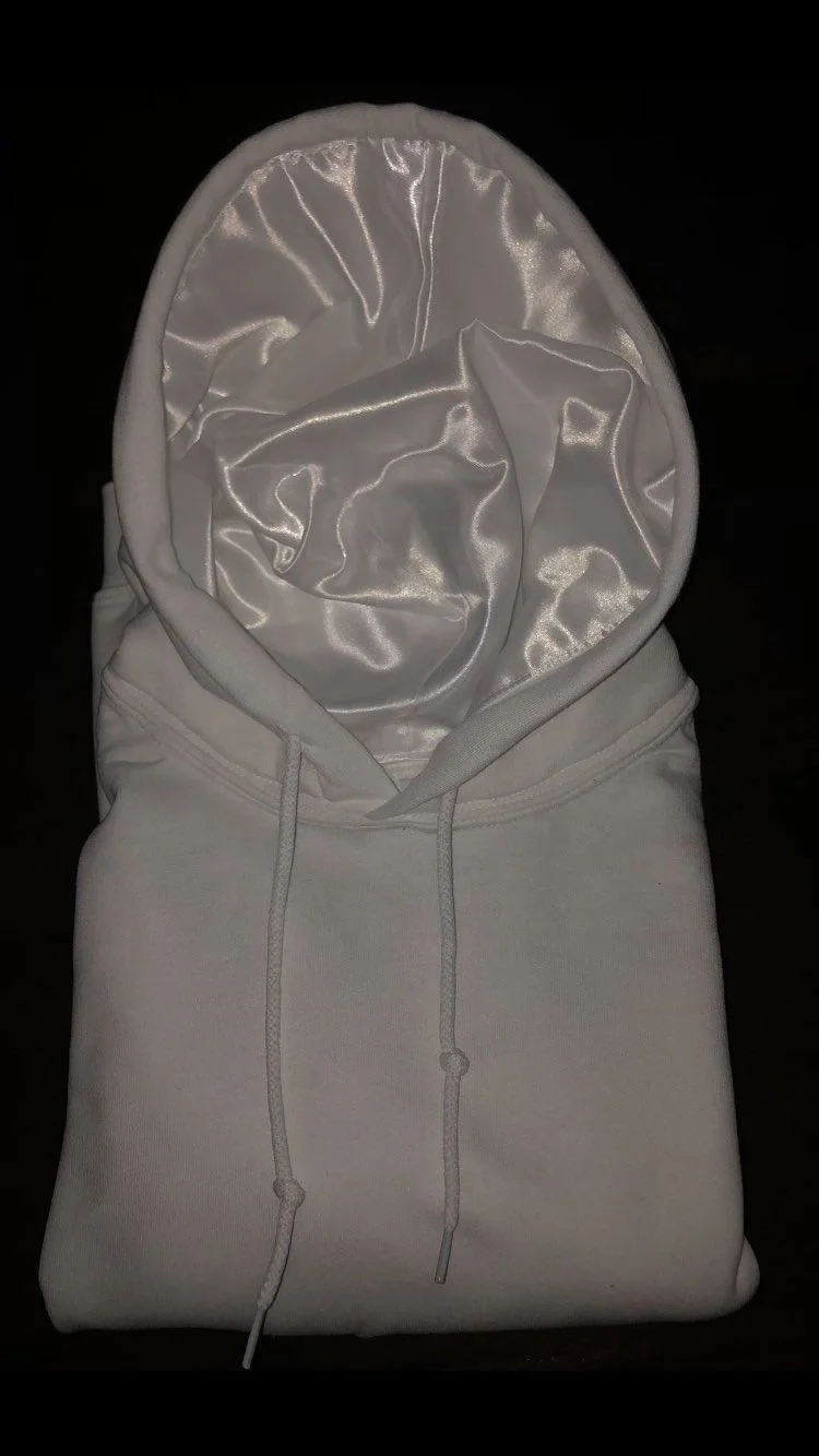 wholesale silk lined hoodie high quality satin lined hoodies