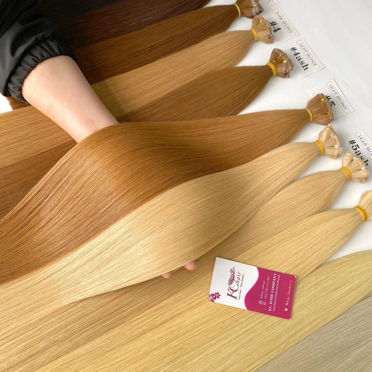 Russian Thin Invisible Genius Weft Hair Extensions Double Drawn Human Hair Raw Vietnamese