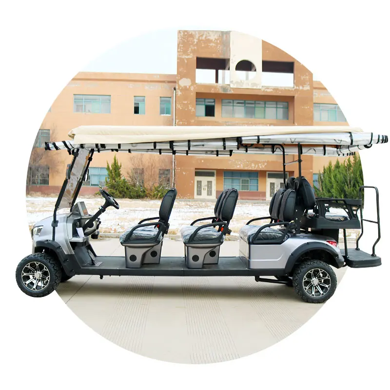 New Model Hot Sale 8 seats Golf Cart with CE Certification Electric Sightseeing Bus for Sale Lithium Battery Golf Cart