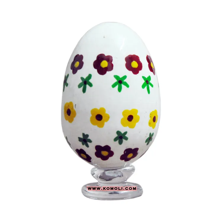 Hand painted colorful wooden Easter eggs decor 2022