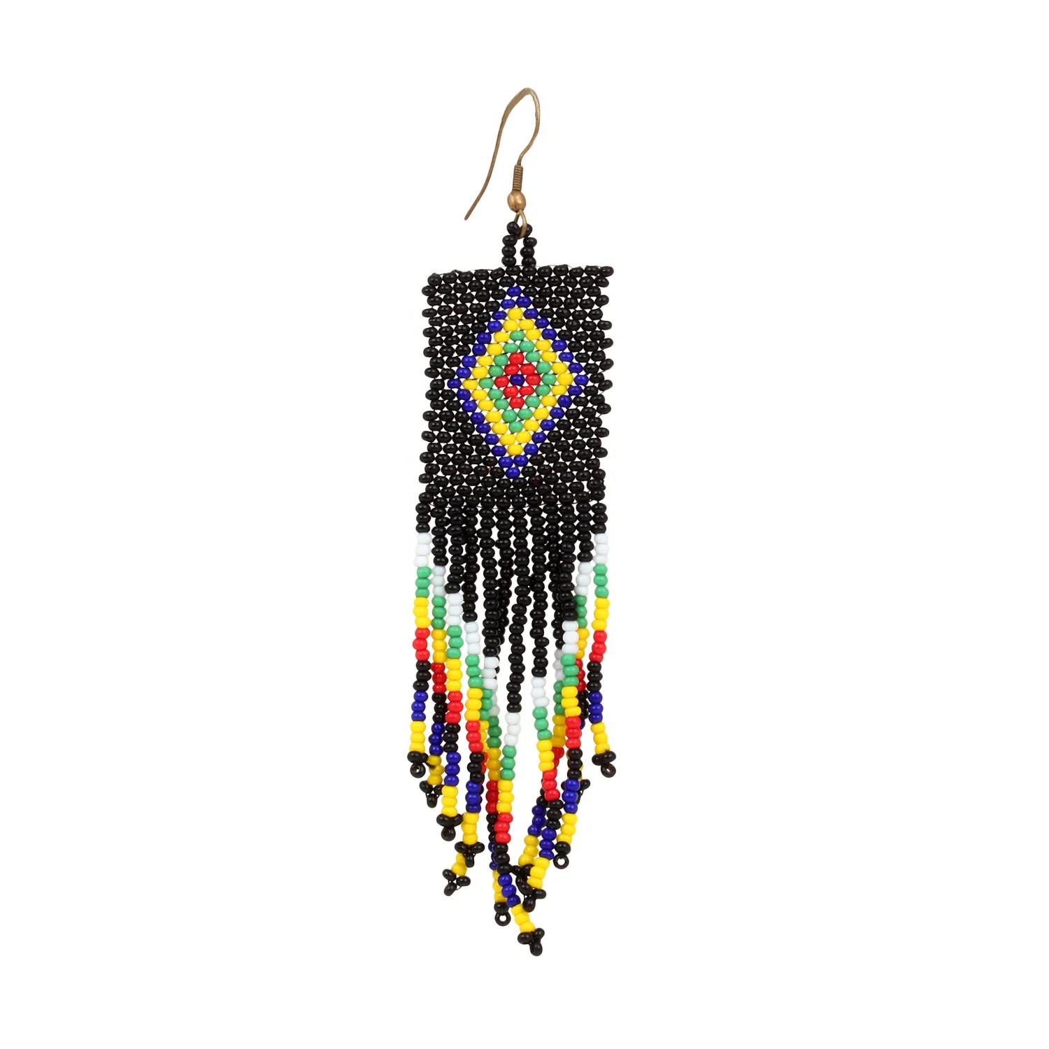 2022 Handmade Fashion  Necklace Set Trending  Designer Seed Bead Crocheted Multi Color Necklace  Set