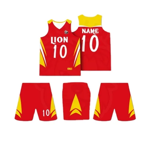 Custom sublimation Design Basketball Jerseys set Basketball Uniform Wear basketball suit For Team