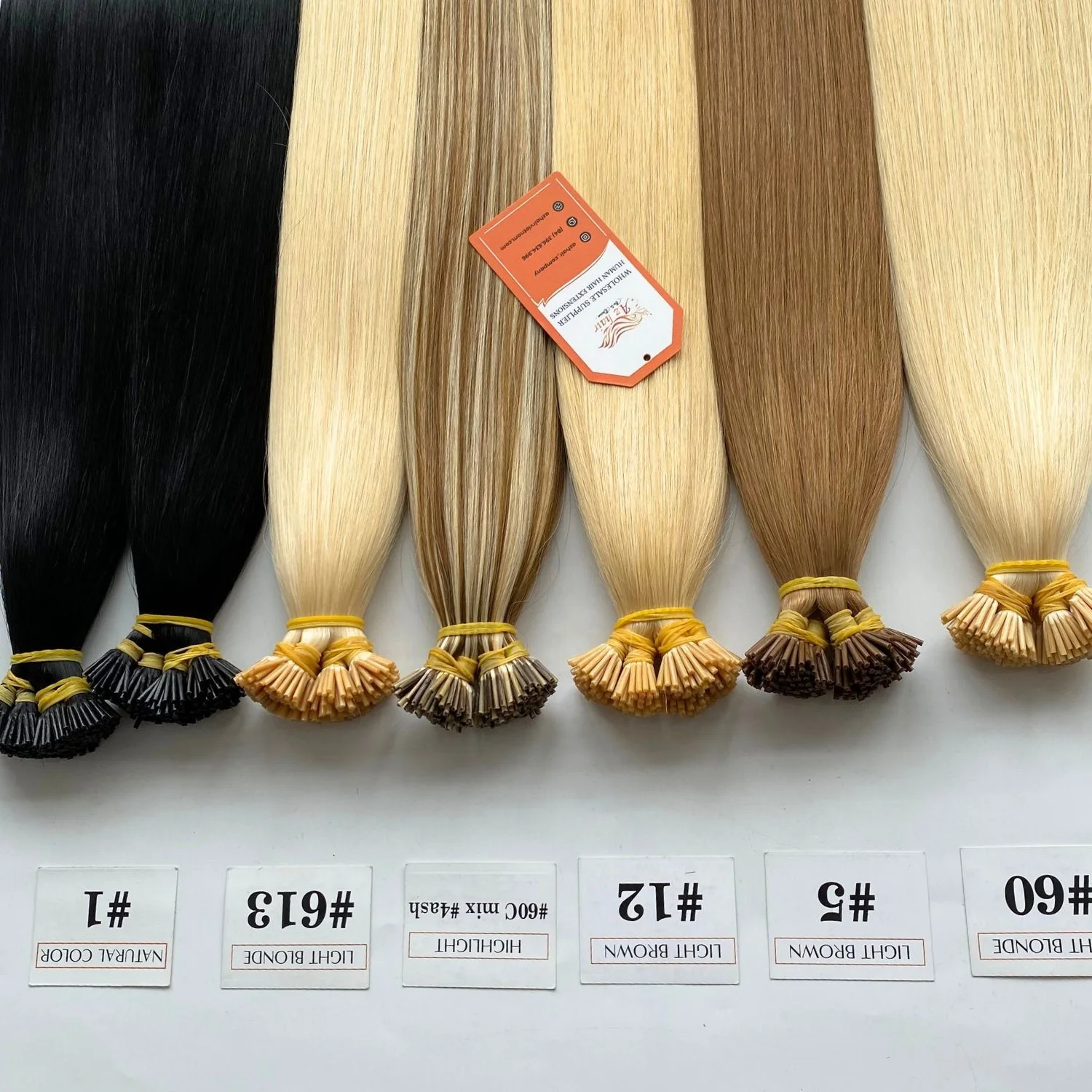 Big Color Palette I Tip Keratin Hair Extensions Vietnamese Human Hair Supplier Small Tips Easy To Apply