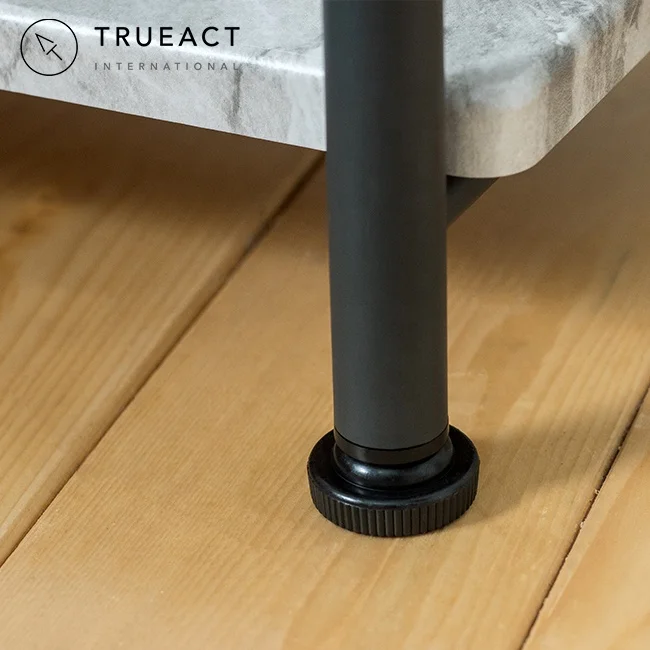 3 tier marble grain Metal shelf | Dark gary | Taiwan | three layer | serving | storage organizer | trolley