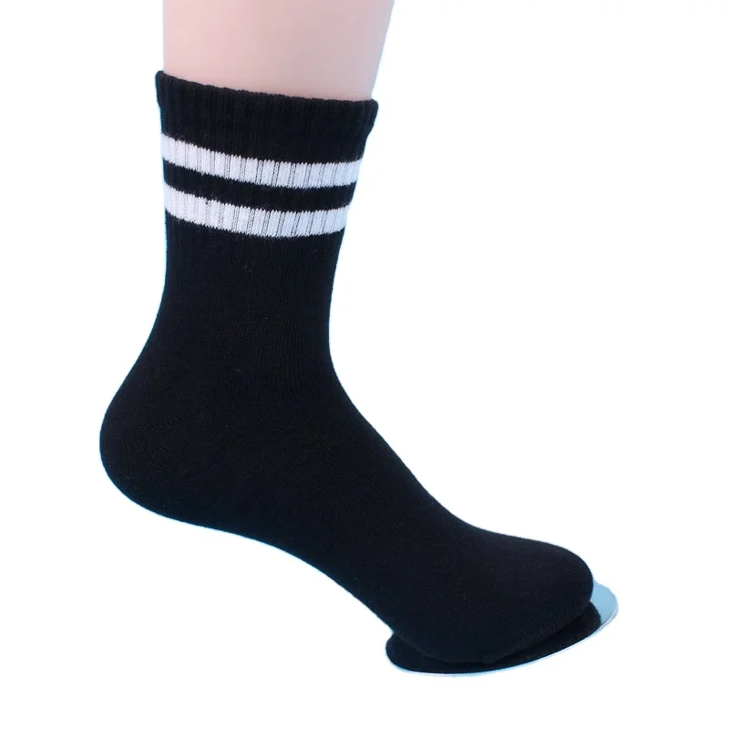 Белые черные 100% хлопковые спортивные короткие носки с логотипом, модные спортивные носки OEM