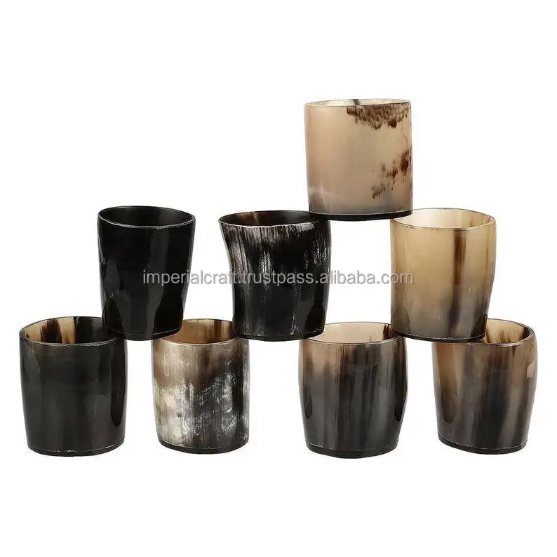 hot selling buffalo horn cup new simple vodka shot cup beer mug viking horn cups glass