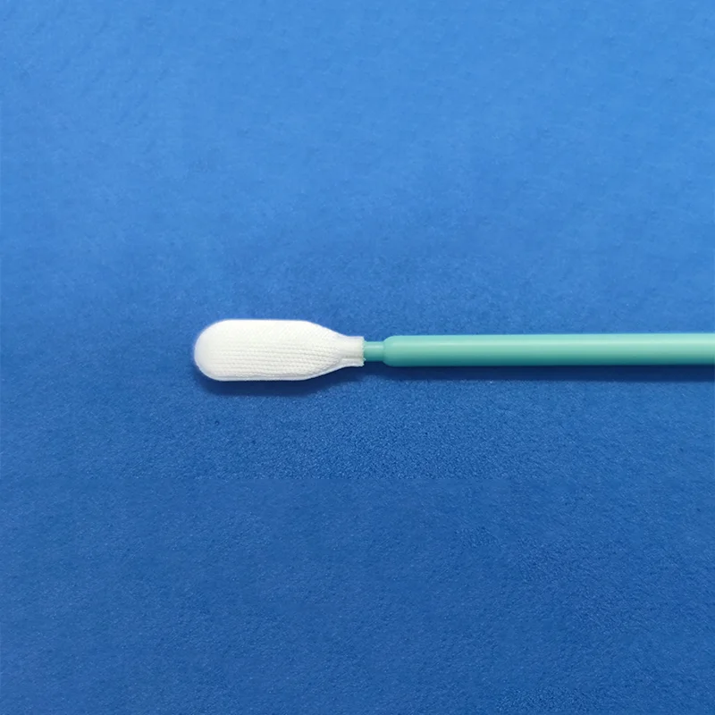 Factory Direct Sales 163MM Long PP White Stem Dust-Free Cloth Tip Disposable Specimen Sampling Oral Swab Paternity Genetic Test