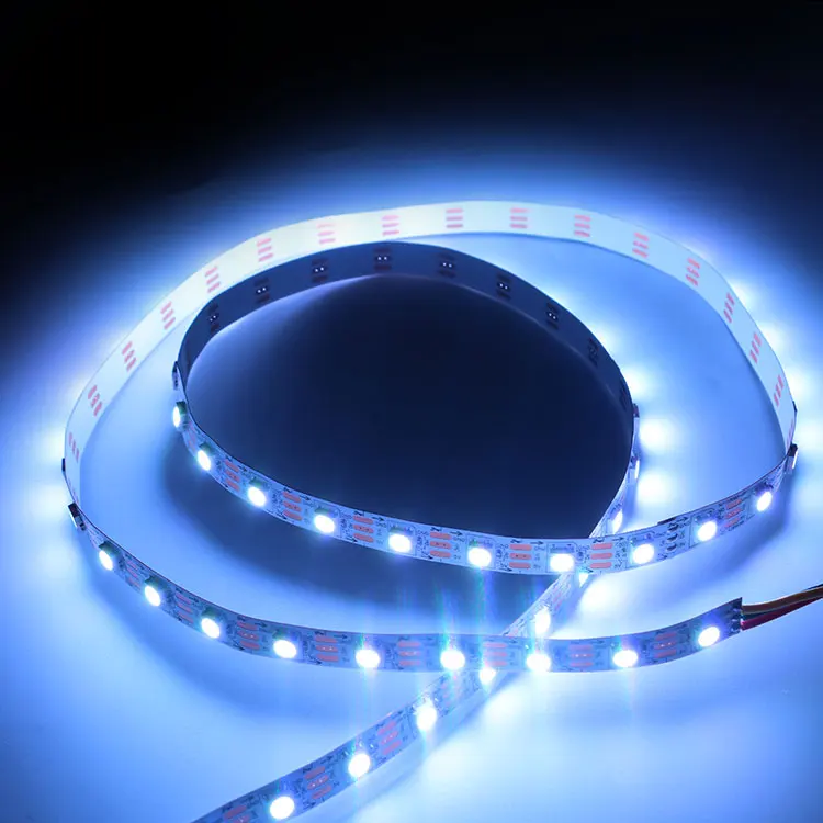SHIJI Modern Waterproof Outdoor 60pcs SMD5050 10mm DC5V RGB Light Strip IC SK6812 WS2812B Chip LED Strip Light
