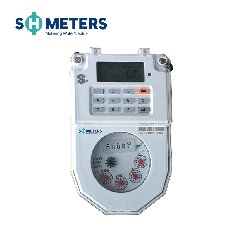 15mm-20mm sts prepaid water meter with customer interface unit