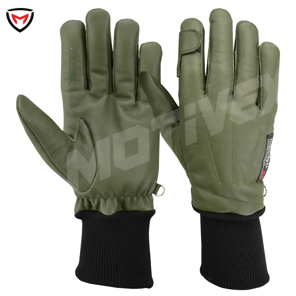 Shooting Gloves Outdoor Hunting Combat Tactical Gloves Driving Windproof Winter Warmer Leather Fishing Open Finger Shooter Glove
