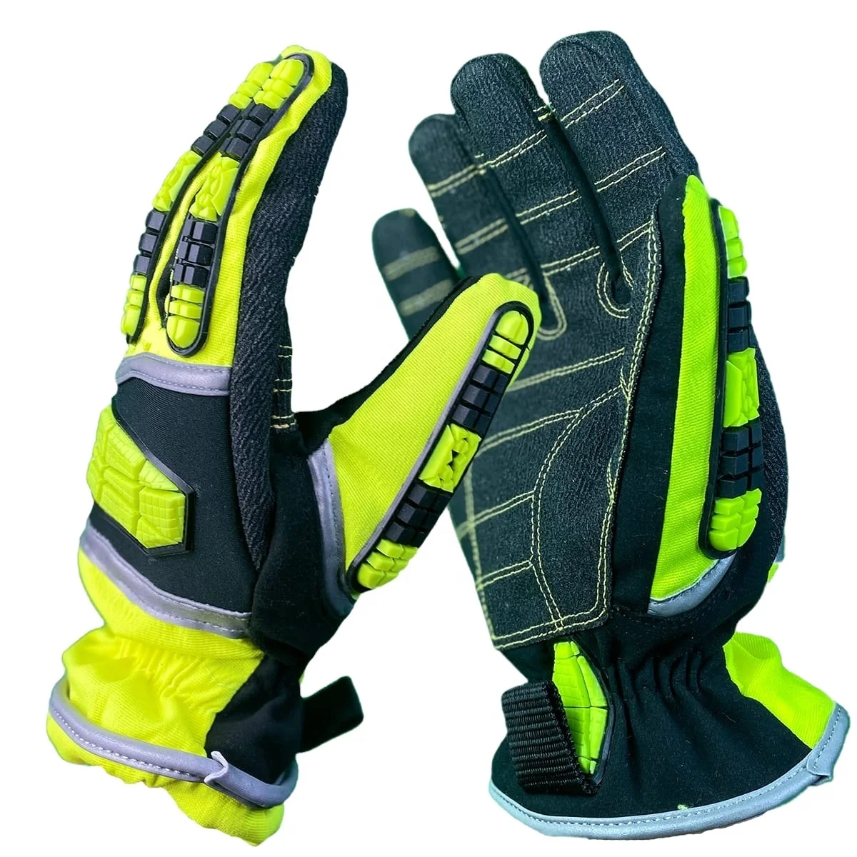 High Visibility Dexterity Work Gloves for Men Safety Mechanic Construction Industrial Work gloves