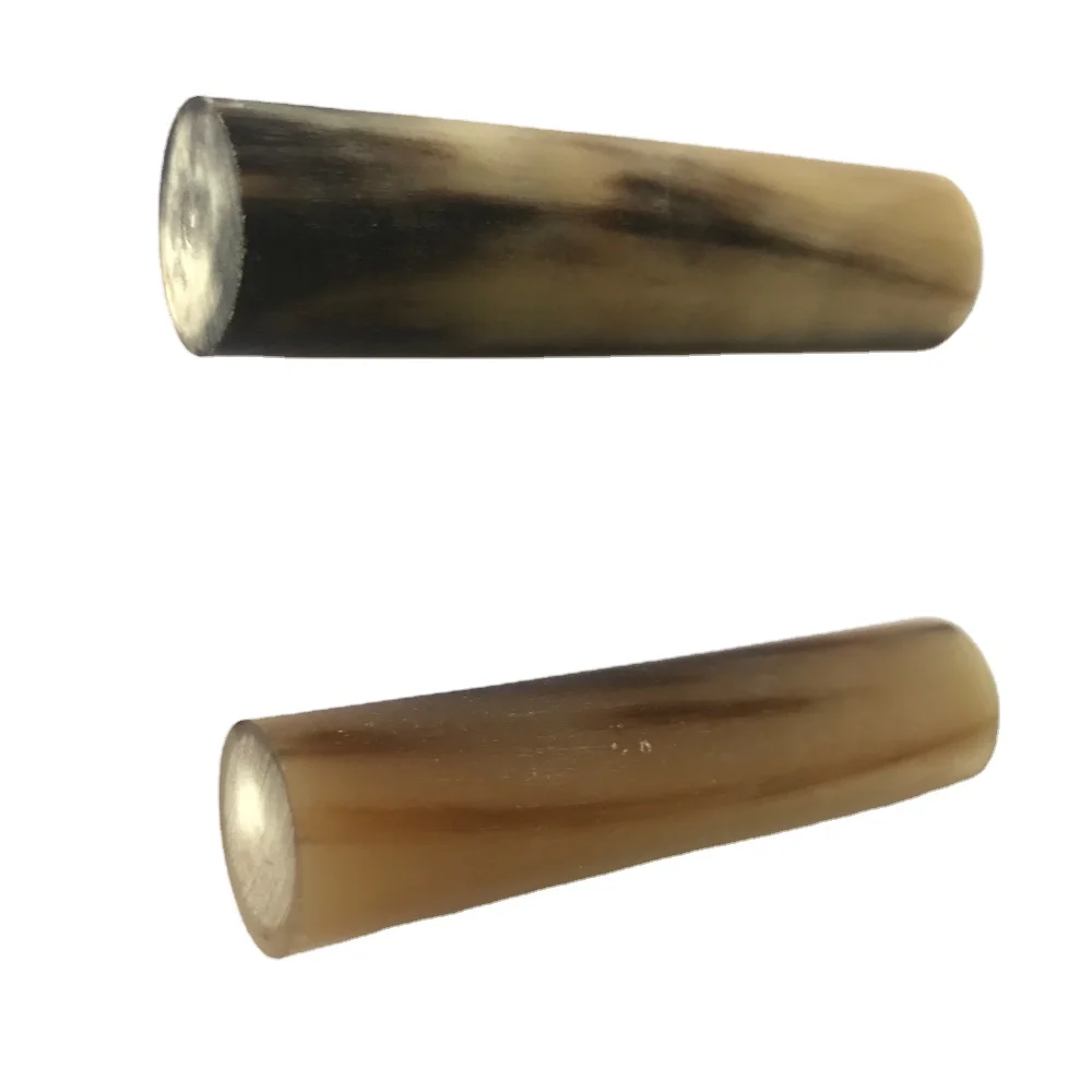 Белый рог буйвола рулон для того, чтобы сделать печать и ножевой рукояти/воды рог буйвола HSM-MIXED круглая форма 13x70 мм животных Резные Смешанные