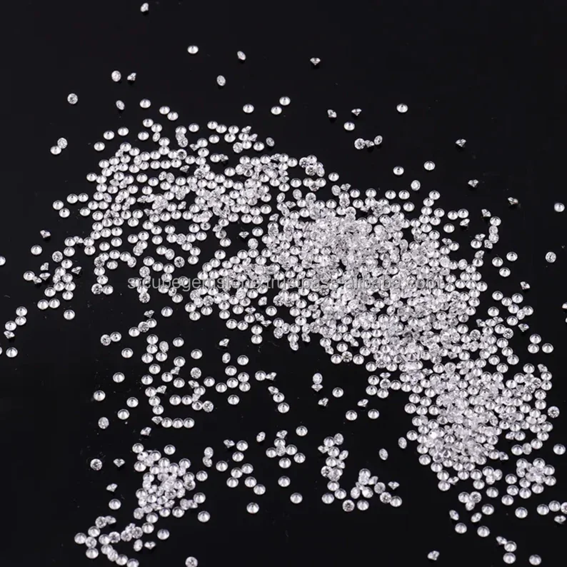 CVD HPHT Lab Made Lab Grown 1.2 To 1.7 MM VS VVS D Color Purity  Melee Synthetic Loose Diamonds At Best Price