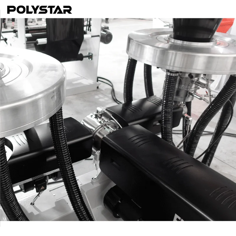 Двойная головка 650 мм машина для выдувания пленки HDPE LDPE