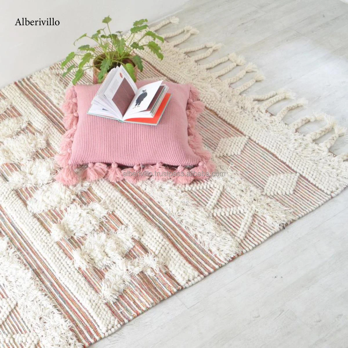 Внутренний и наружный ковер богемный напольный коврик ворсовый