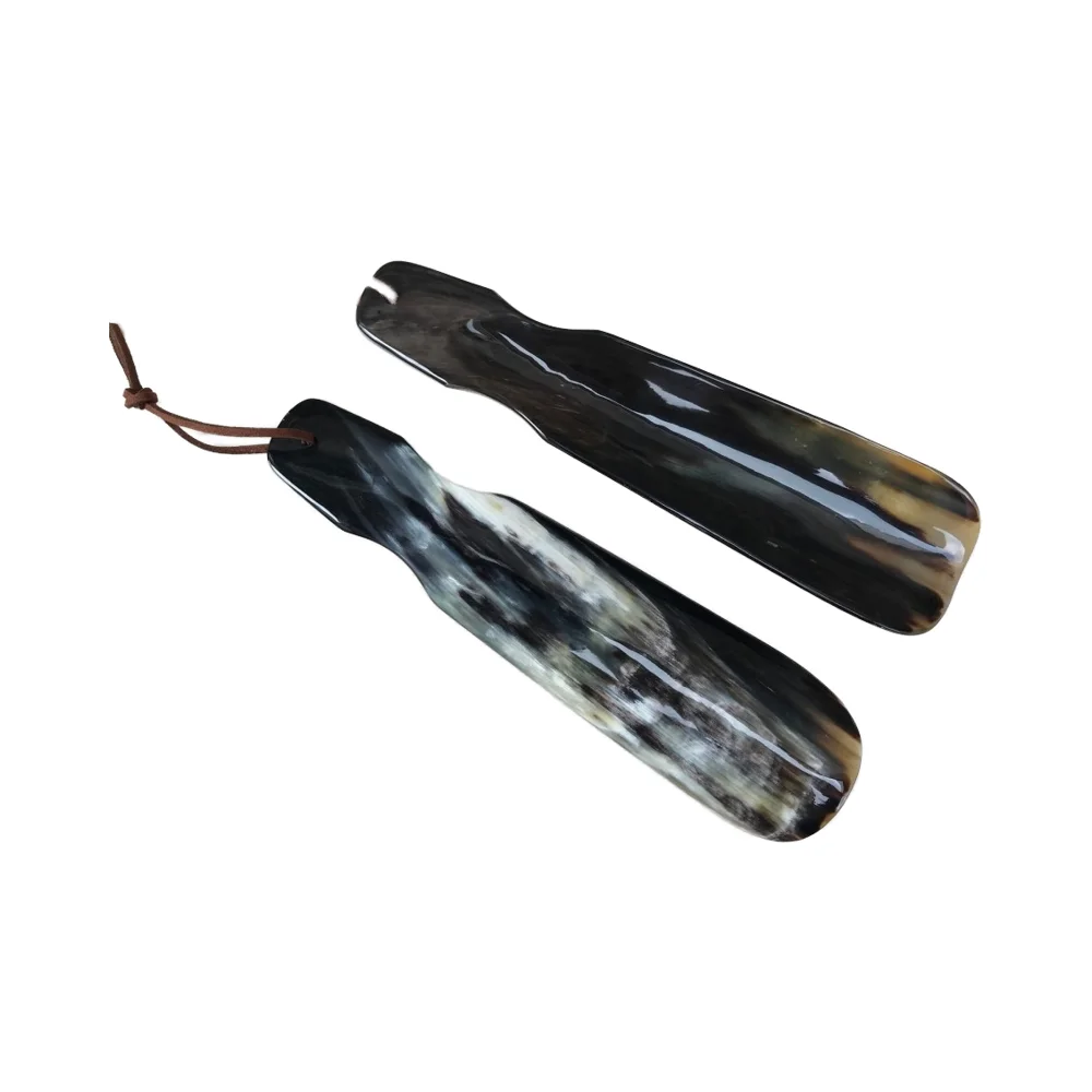 natural buffalo shoe horn man and woman shoe horn for customized size wearing shoe buffalo horn for sale low price from india