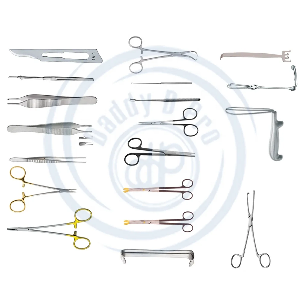 DADDY D PRO GERMAN STANDARD Face & Forehead Lift Set Stainless Steel Set Plastic Surgery Instruments View Facelift Surgery Set