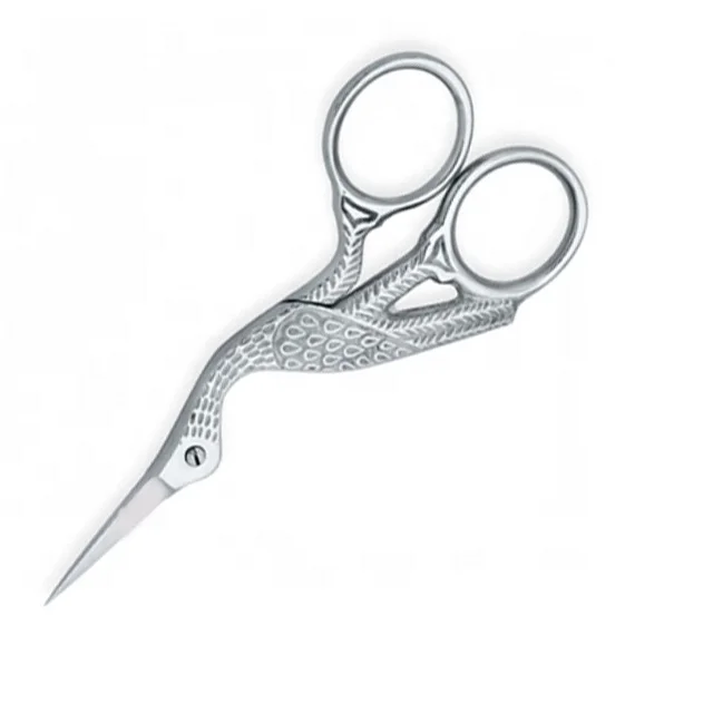 Высококачественные маленькие швейные ножницы в винтажном стиле для вышивки журавлей птиц с