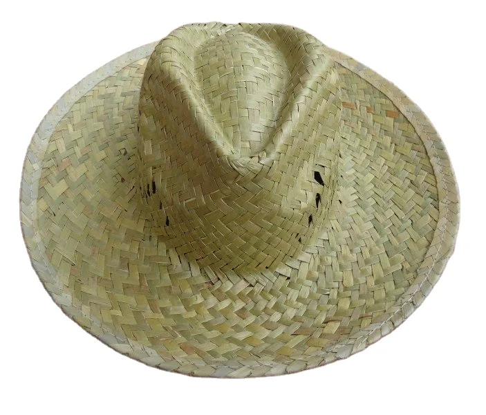100% Natural Material and Fashion Straw Hat Summer / Fashion Design Western Cowboy Straw Hat