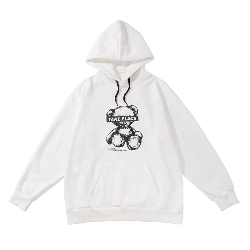  Производство Oem новый стиль 100% хлопок Повседневный пуловер с карманами и принтом мужская Толстовка