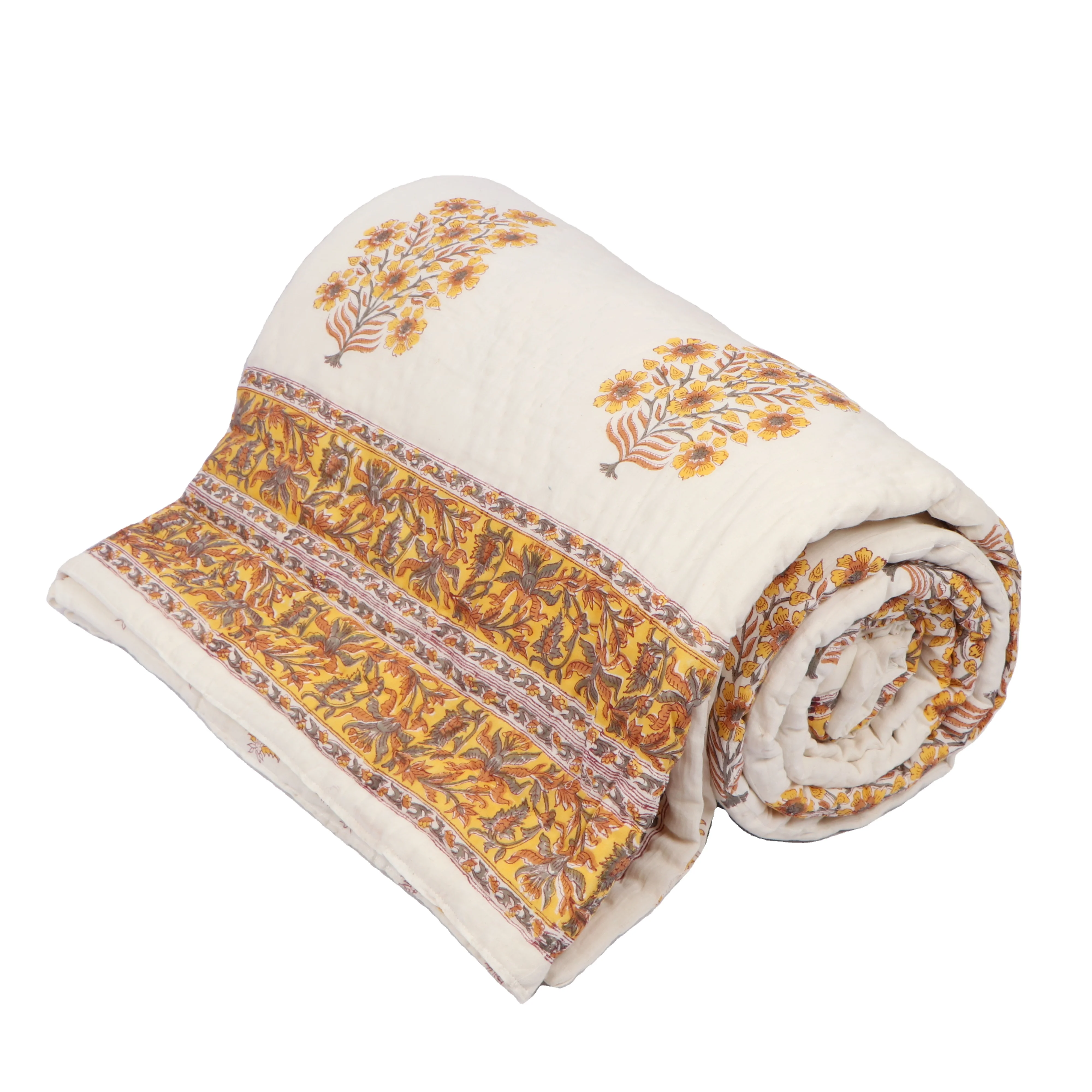 Four Seasons All Weather Cotton Quilt Blanket Crib Quilt Sewaddle Blanket Handmade Cotton Blue Babies Printed 10 Pcs