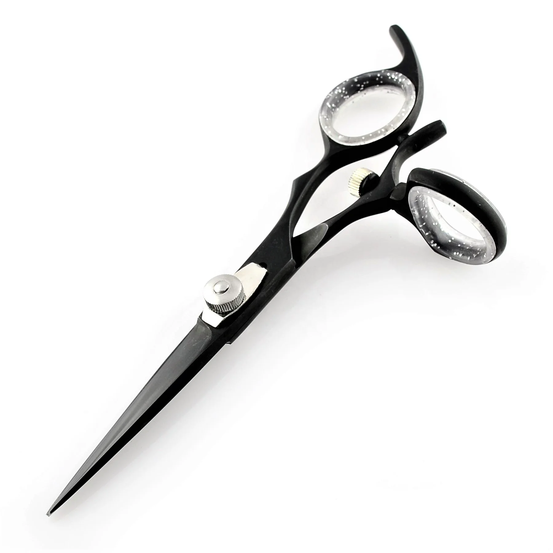 Handmade Professional Hair Cutting Barber Scissor Stainless Steel Razor Edge Hairdressing Shears Movable Ring Black Color Coated